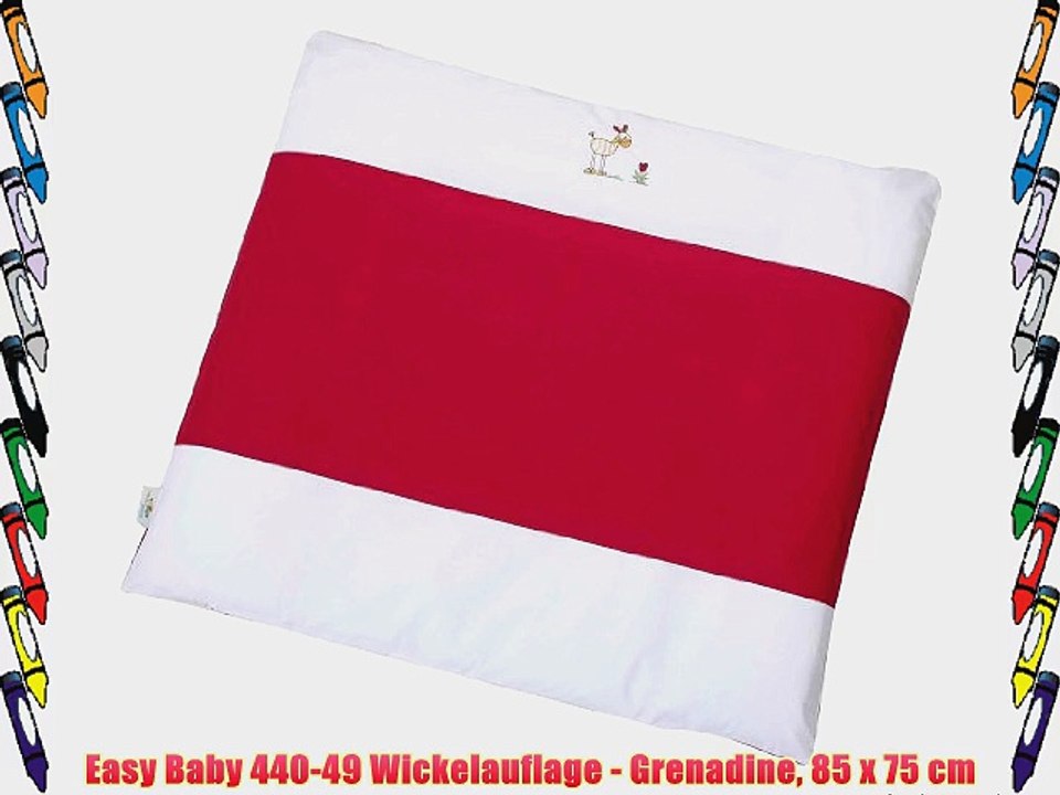 Easy Baby 440-49 Wickelauflage - Grenadine 85 x 75 cm