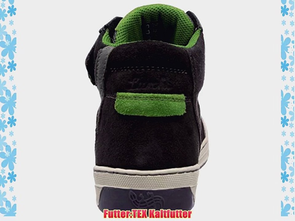 Lurchi Barney-Tex Jungen Hohe Sneakers Grau (charcoal 24) 33 EU (1 Kinder UK)