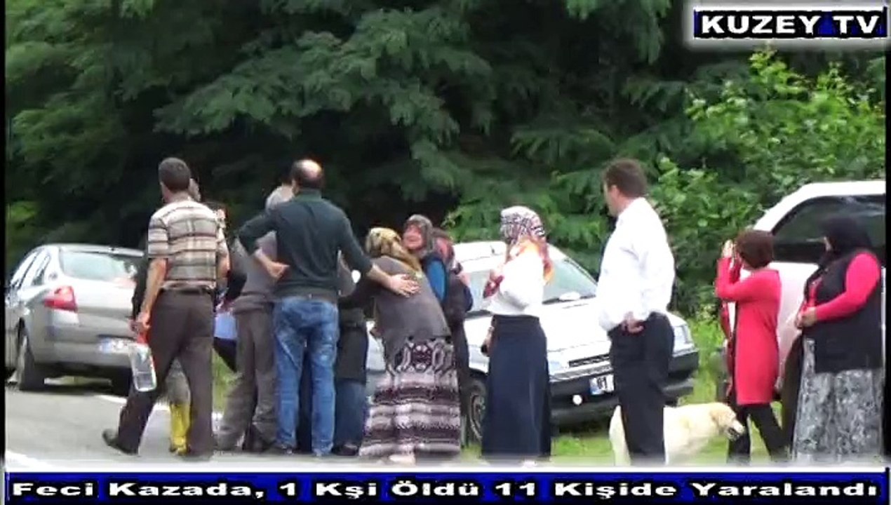 FECİ KAZADA 1 KİŞİ ÖLDÜ, 11 KİŞİ YARALANDI