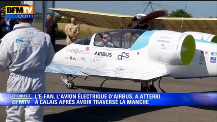 E-Fan: l'avion électrique a réussi sa traversée de la Manche