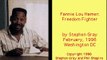 Fannie Lou Hamer - a biography by Stephon Gray