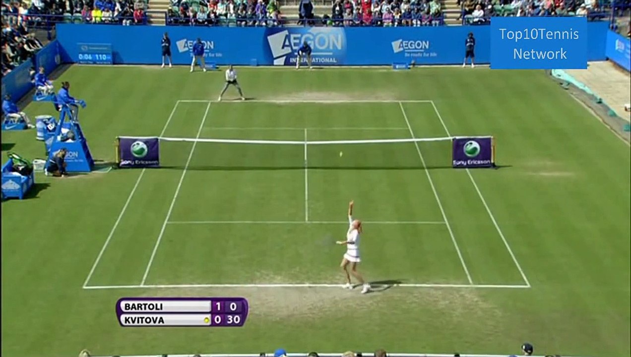 Bartoli vs Kvitova Highlights (Eastbourne 2011)