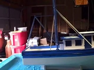 Model shrimp Boat  Building