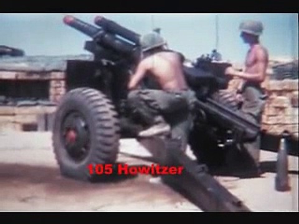 Vietnam 1969, 105 Howitzer Artillery fire