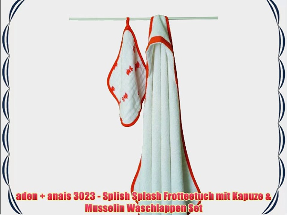 aden   anais 3023 - Splish Splash Frotteetuch mit Kapuze