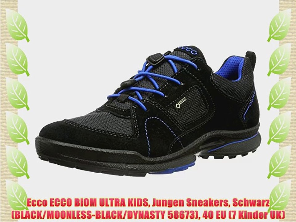 Ecco ECCO BIOM ULTRA KIDS Jungen Sneakers Schwarz (BLACK/MOONLESS-BLACK/DYNASTY 58673) 40 EU