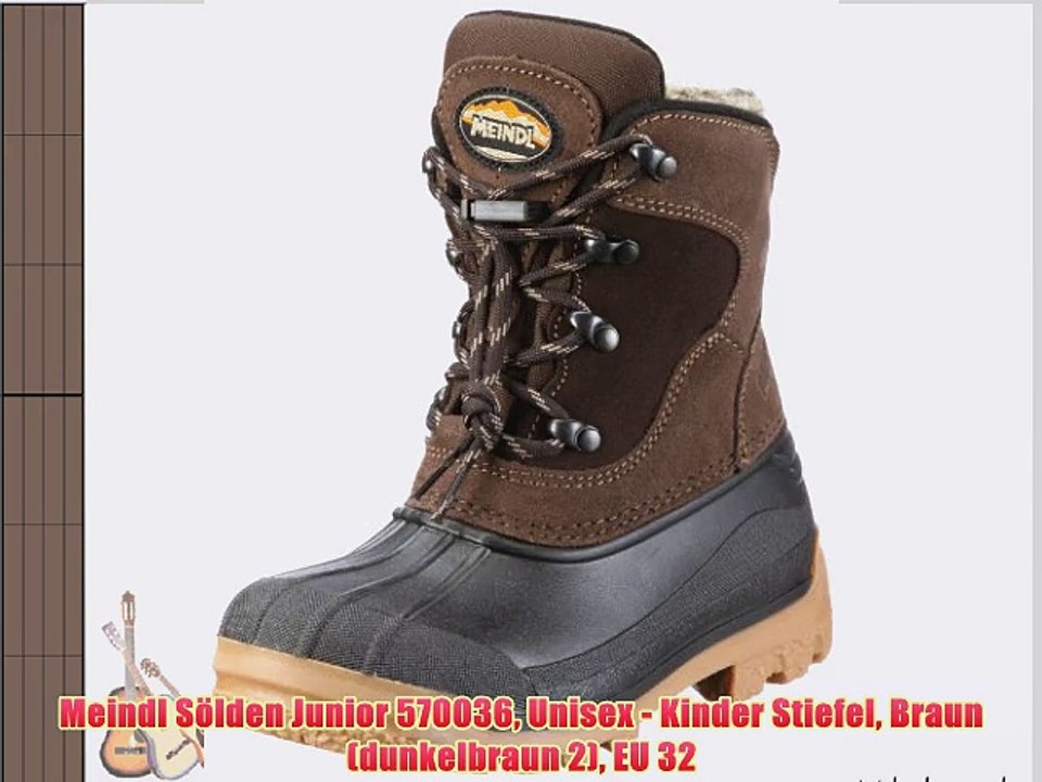 Meindl S?lden Junior 570036 Unisex - Kinder Stiefel Braun (dunkelbraun 2) EU 32