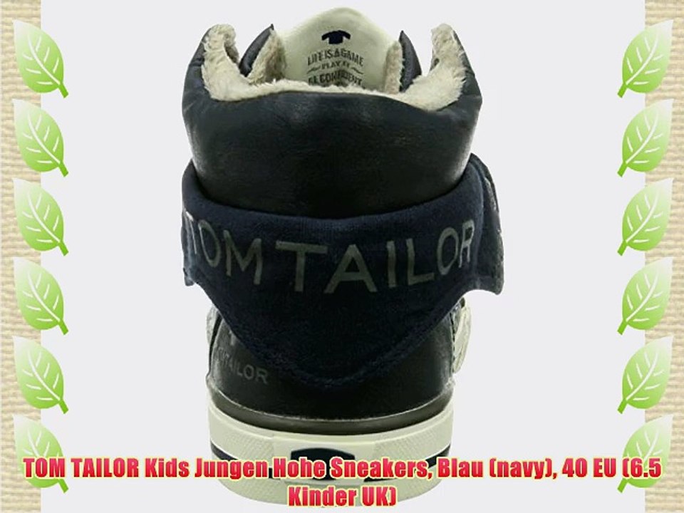 TOM TAILOR Kids Jungen Hohe Sneakers Blau (navy) 40 EU (6.5 Kinder UK)