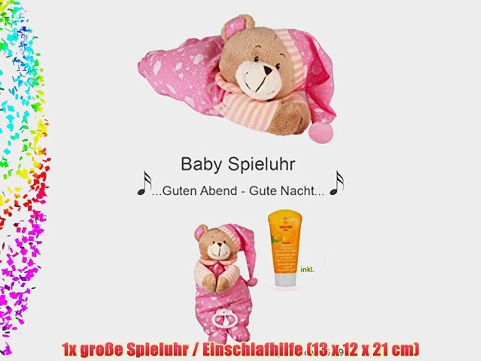 2-Stock Windeltorte | Spieluhr   Baby Schnullerkette (rosa)