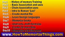 improve memory retention - memorization methods - memory improvement technique - tips on memorizing
