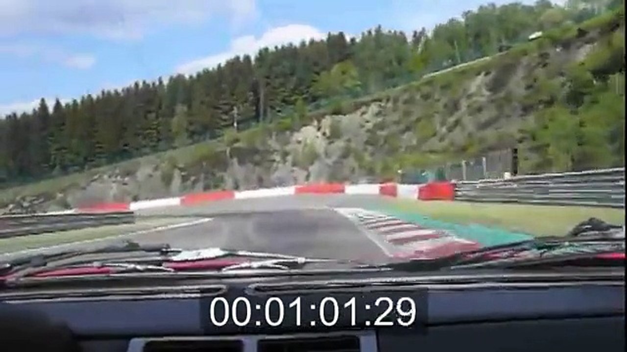 Spa Francorchamps - Ferrari 348 GTB - On board camera - 2 Laps