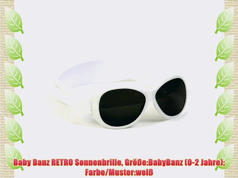 Baby Banz RETRO Sonnenbrille Gr??e:BabyBanz (0-2 Jahre) Farbe/Muster:wei?