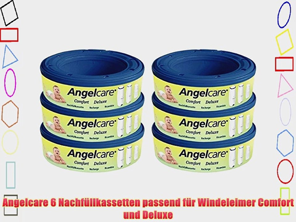 Angelcare 6 Nachf?llkassetten passend f?r Windeleimer Comfort und Deluxe