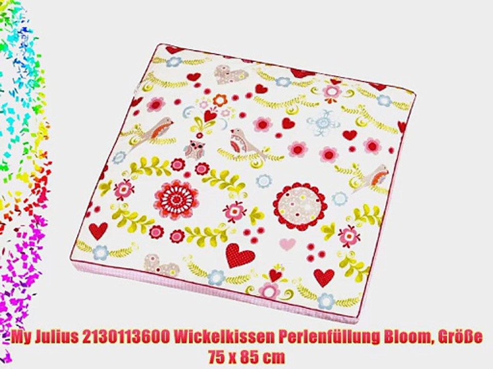 My Julius 2130113600 Wickelkissen Perlenf?llung Bloom Gr??e 75 x 85 cm