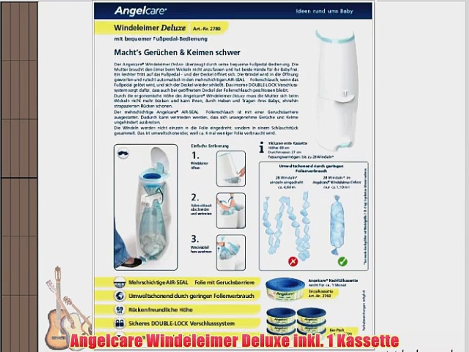 Angelcare Windeleimer Deluxe inkl. 1 Kassette