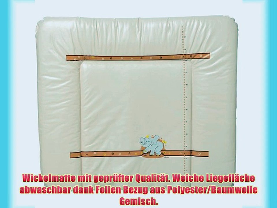 LCP Kids Wickelauflage MATI Dreams 80 x 70 in From einer Soft Wickelmatte - Elefant