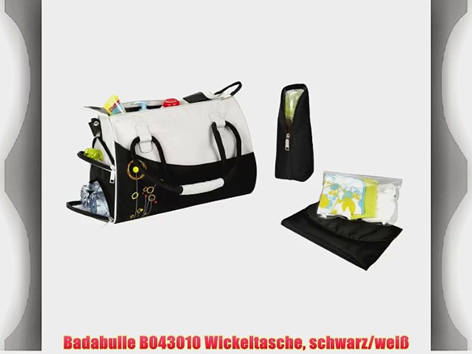 Badabulle B043010 Wickeltasche schwarz/wei?