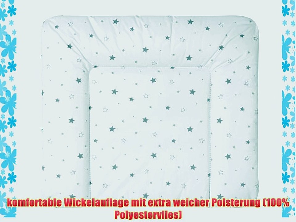 Schardt 136100000 1/679 Wickelauflage Sternchen abwischbare Folie 84 x 74 cm grau