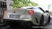 White Ferrari 599 GTO Revs + Accelerate sounds!! 1080p HD