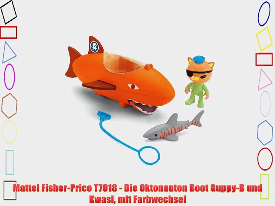 Mattel Fisher-Price T7018 - Die Oktonauten Boot Guppy-B und Kwasi mit Farbwechsel