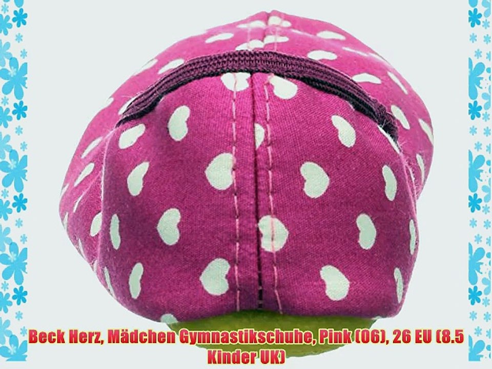 Beck Herz M?dchen Gymnastikschuhe Pink (06) 26 EU (8.5 Kinder UK)