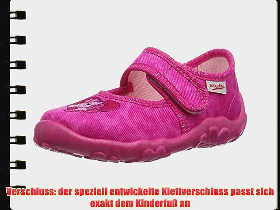 Superfit 30028263  BONNY M?dchen Flache Hausschuhe Pink (PINK 63) 30 EU (11.5 Kinder UK)
