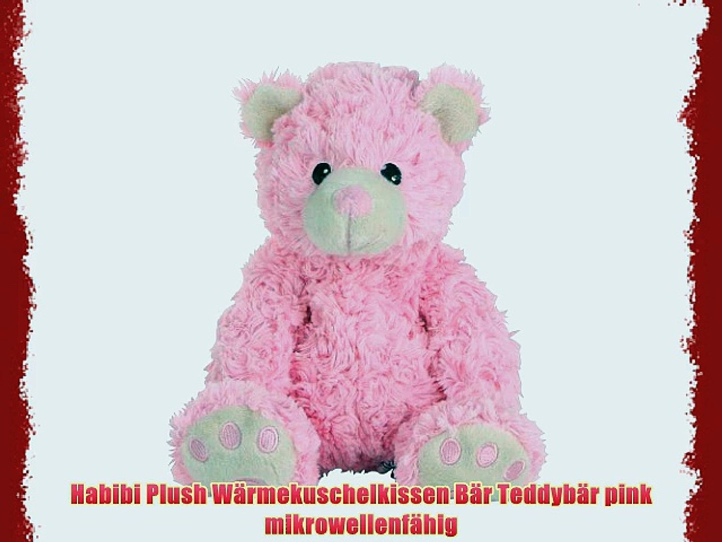 Habibi Plush W Rmekuschelkissen B R Teddyb R Pink Mikrowellenf Hig Video Dailymotion