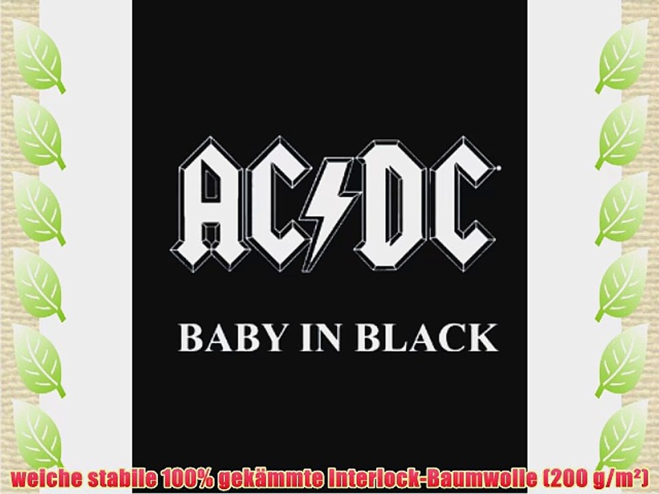 AC/DC (Baby in Black): Baby Body schwarz Gr??e 56