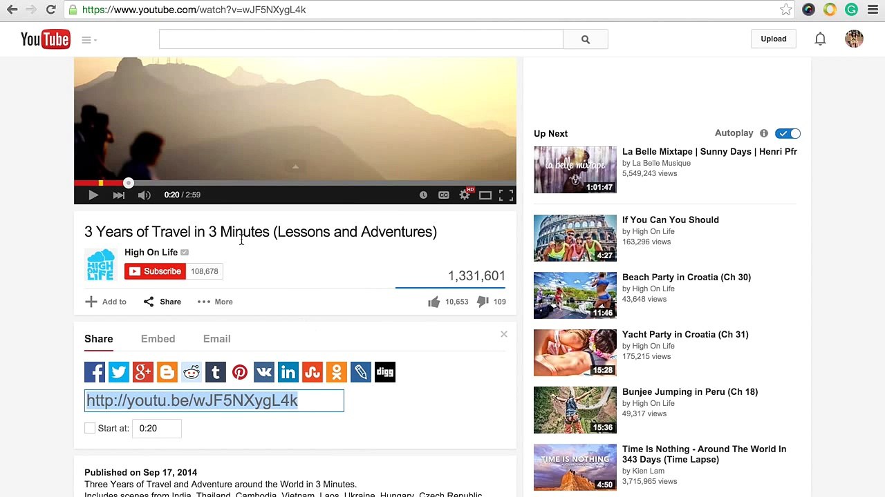 Upload a video