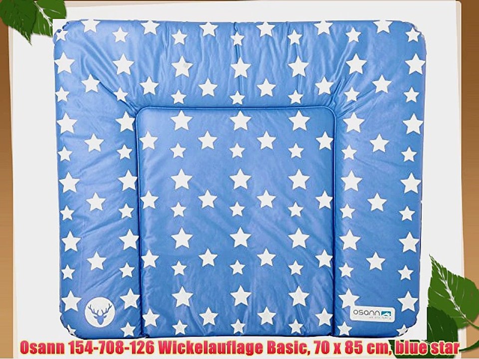 Osann 154-708-126 Wickelauflage Basic 70 x 85 cm blue star