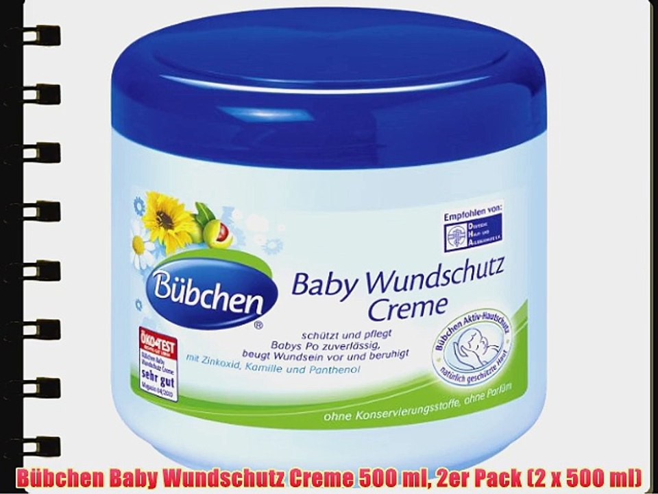 B?bchen Baby Wundschutz Creme 500 ml 2er Pack (2 x 500 ml)