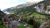 Swiss Lauterbrunnen aerial photography by dji Phantom 2 vision  day 2 Europe
