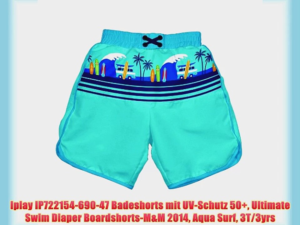 Iplay IP722154-690-47 Badeshorts mit UV-Schutz 50  Ultimate Swim Diaper Boardshorts-M
