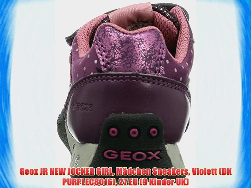 Geox JR NEW JOCKER GIRL M?dchen Sneakers Violett (DK PURPLEC8016) 27 EU (9 Kinder UK)