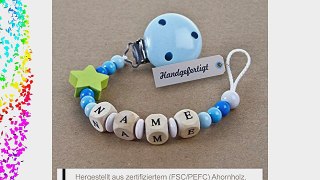 Windeltorte blau 2-Stock | Ziehente   Baby Schnullerkette