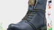 Mustang Schn?r-Booty M?dchen Kurzschaft Stiefel Blau (800 dunkelblau) 35 EU