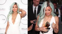 Kylie Jenner Showcases  New Beautiful Blue Hair