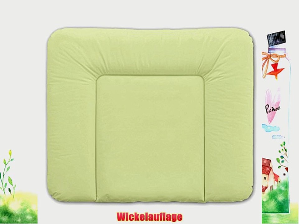 Rotho Wickelauflage mit Modellauswahl - Wickelunterlage - Wickeltischauflage (75x85 gr?n)