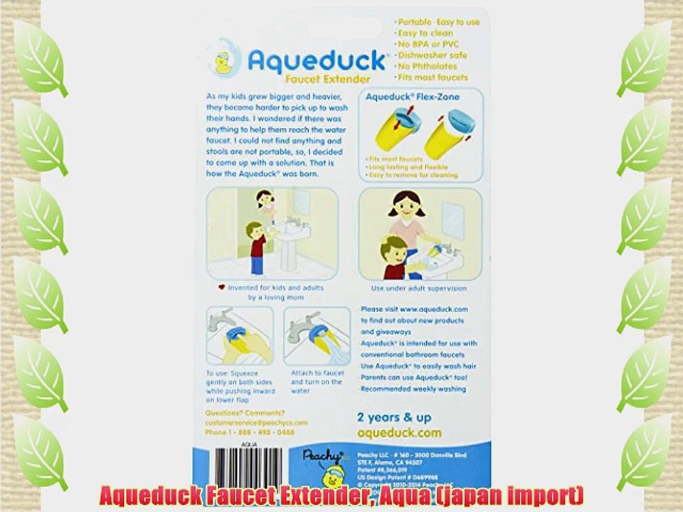 Aqueduck Faucet Extender Aqua (japan import)