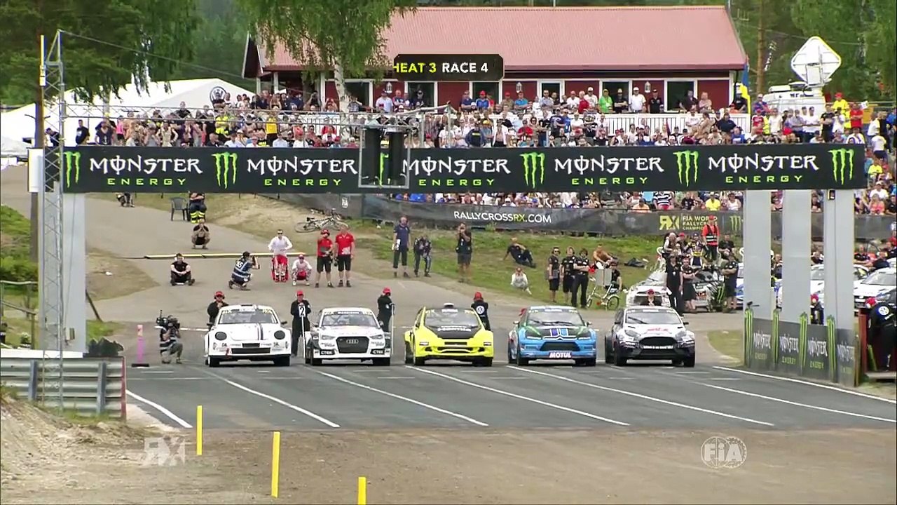 Fia Rallycrossrx Sweden 2015 Heat 3 Marklund Hard crash
