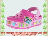 crocs CrocsLights Butterfly Clog PS M?dchen Clogs Pink (Neon Magenta/Carnation 6L4) 30/31 EU