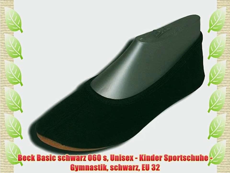 Beck Basic schwarz 060 s Unisex - Kinder Sportschuhe - Gymnastik schwarz EU 32