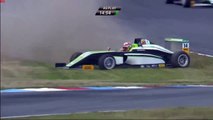 Lausitz2015 Race 2 MullerCrepon Gets Hit by Brezina Spins Out