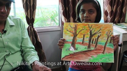 Oil Pastel Color Painting Interview Nikita S74 739-4