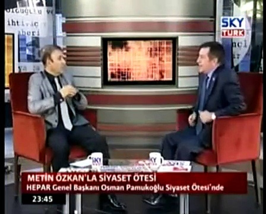 HEPAR, TV PROGRAM, SKY TÜRK, METİN ÖZKAN'LA SİYASET ÖTESİ, OSMAN PAMUKOGLU, 02 EKİM 2010