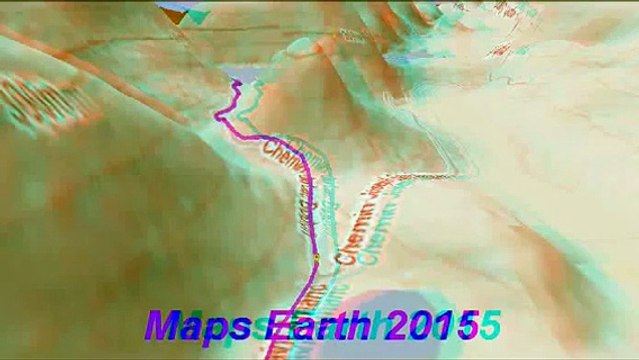 Maps Earth 2015 3D Anaglyph 3D YT3d:Enable=True Super image overlays Superposition d'ìmage