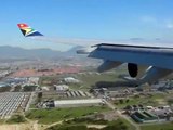 South African Airways  A340-200 Landing at Cape Town International