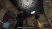 GTA ONLINE HEIST: Lamp goes crazy in a bank xD