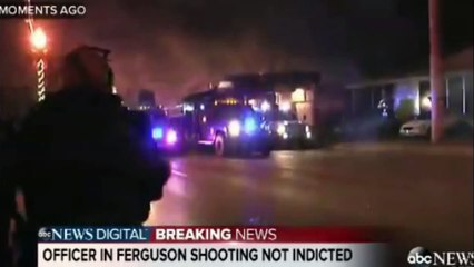 Crazy! Ferguson Protesters Set Cop Car On Fire! 11/24/14