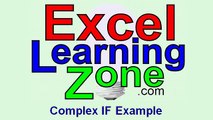 Microsoft Excel Tutorial - Complex IF Function Example
